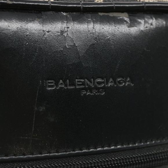 BALENCIAGA Shoulder Bag Canvas Beige Auth bs12164 - Picture 9 of 16